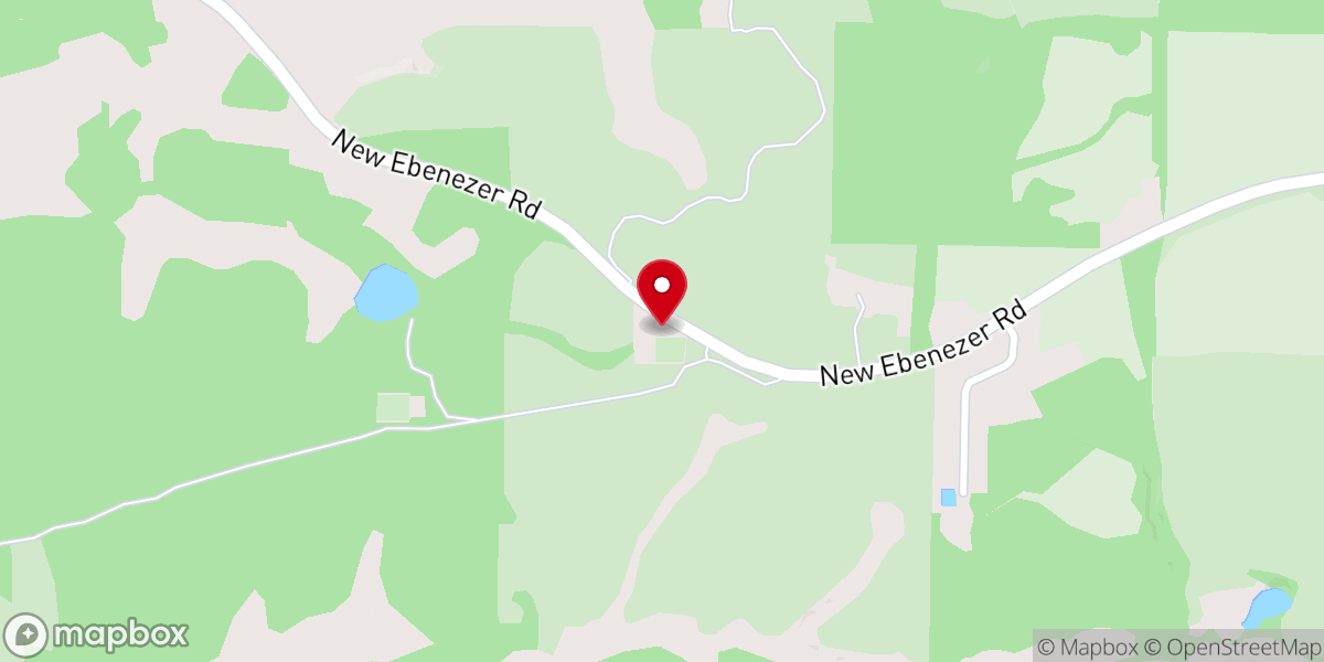 Map showing location of New Travelers Rest Primitive Baptist Church