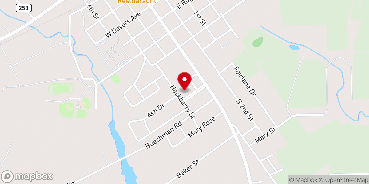 Map showing location of First Methodist Church