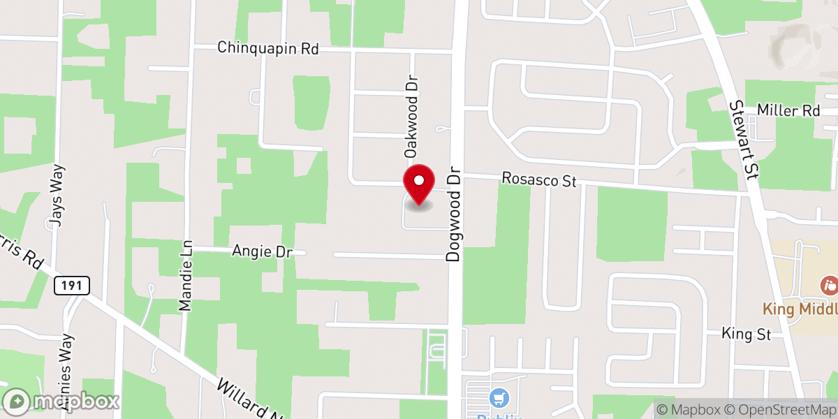Map showing location of Christ Methodist Church