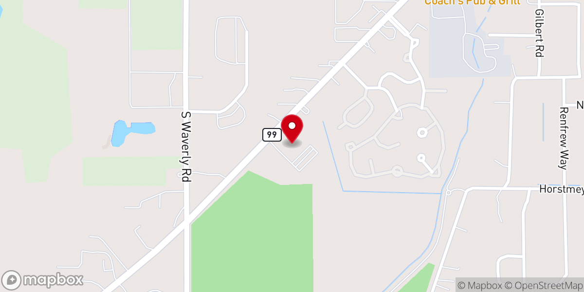 Map showing location of Life Christian Church