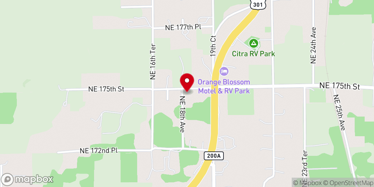 Map showing location of Willow Plant Missionary Baptist Church