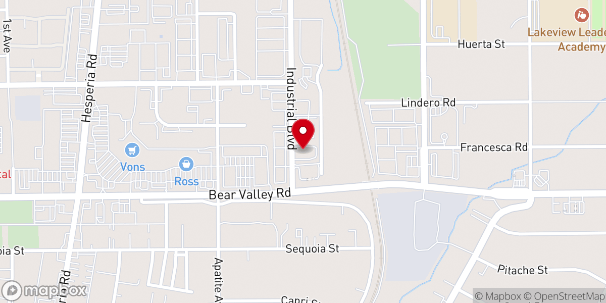 Map showing location of Life Church