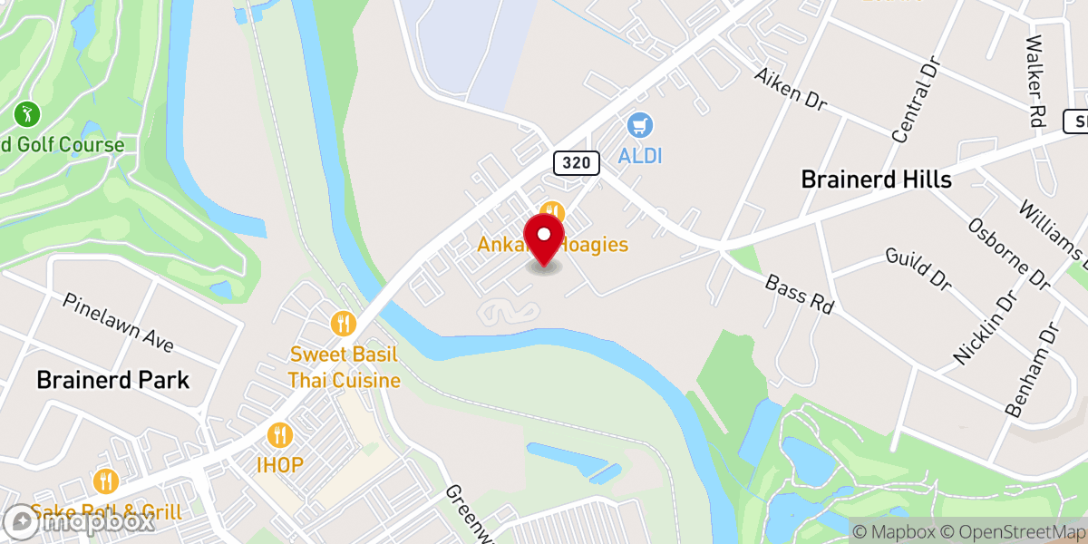 Map showing location of Living Water Christian Center