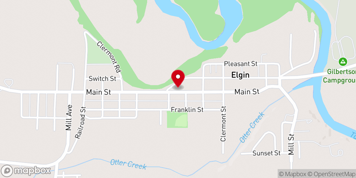 Map showing location of St. Paul's United Methodist Church