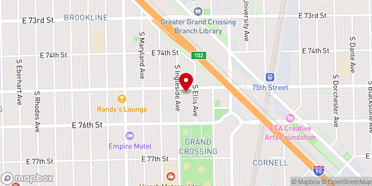 Map showing location of Holy Covenant Non-Denominational Church