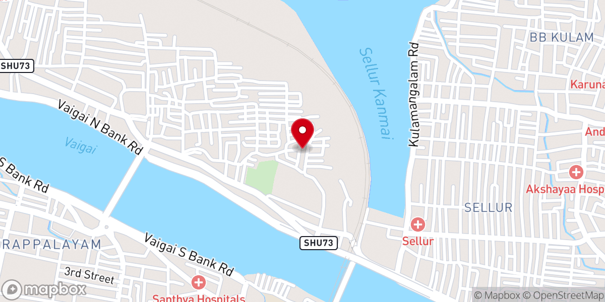 Map showing location of St. Antony's Church