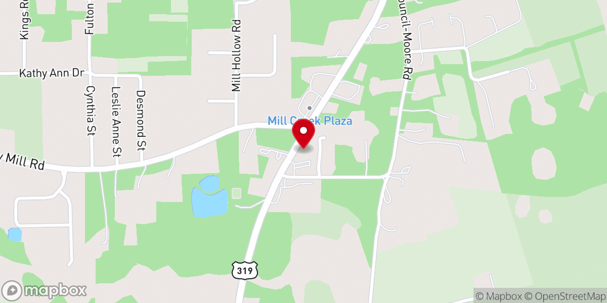 Map showing location of Promise Land's Thrift Store