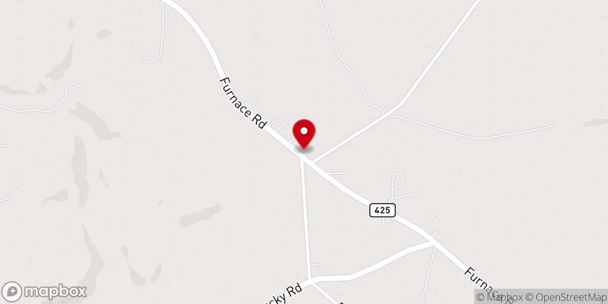Map showing location of Chanceford Tabernacle