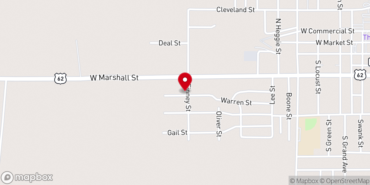Map showing location of St Marks Missionary Baptist Church