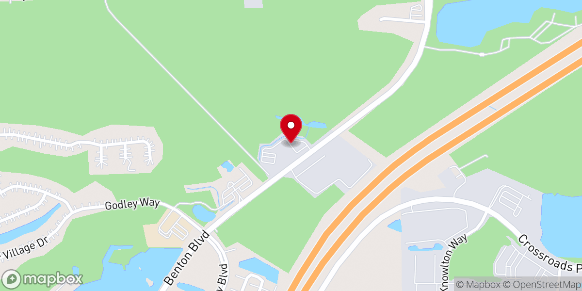 Map showing location of Corpus Christi Catholic Church