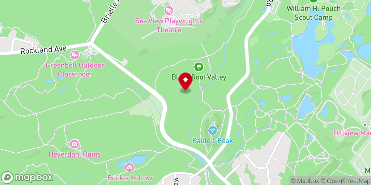 Map showing location of Blood Root Valley