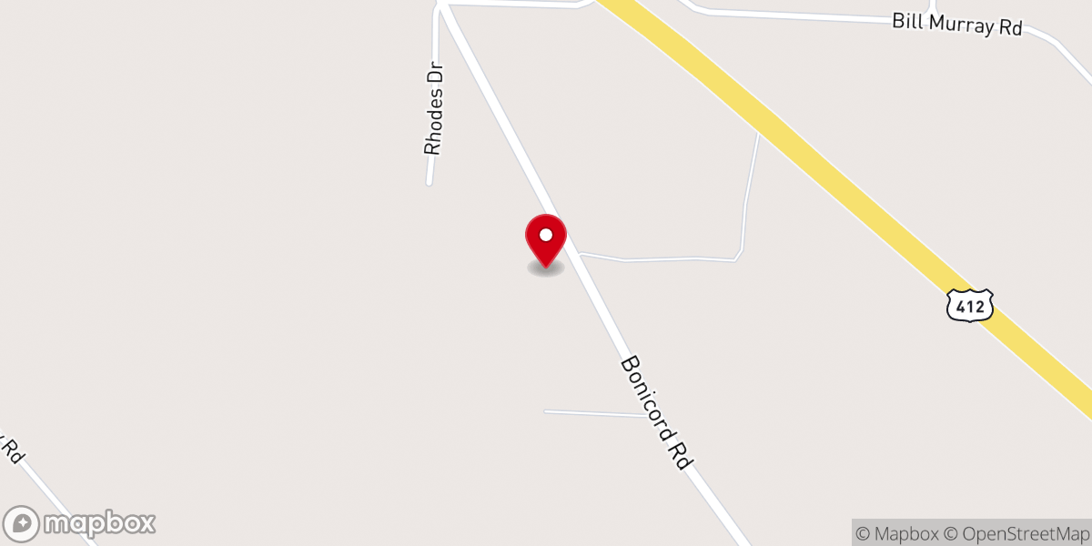 Map showing location of Miller Chapel