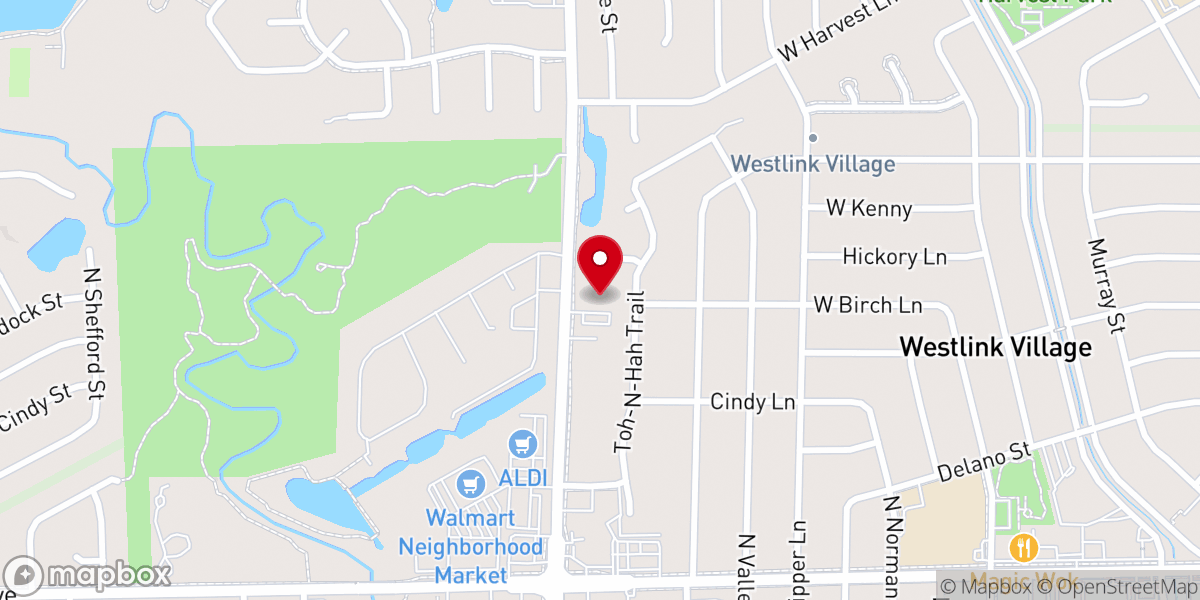 Map showing location of Hope Mennonite Church