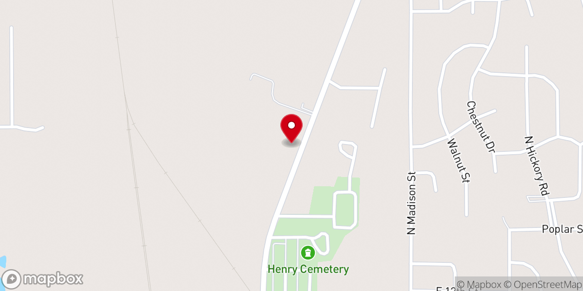 Map showing location of Grace Bible Baptist Church