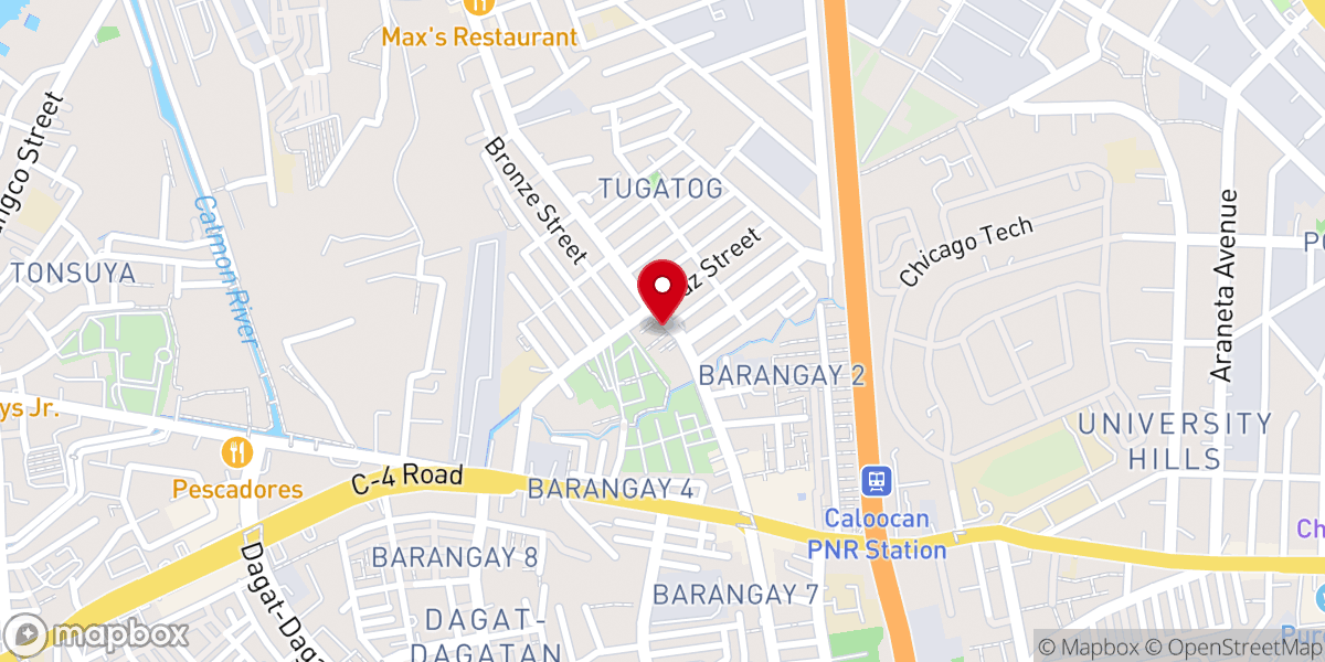 Map showing location of St. Peter Chapels - Malabon
