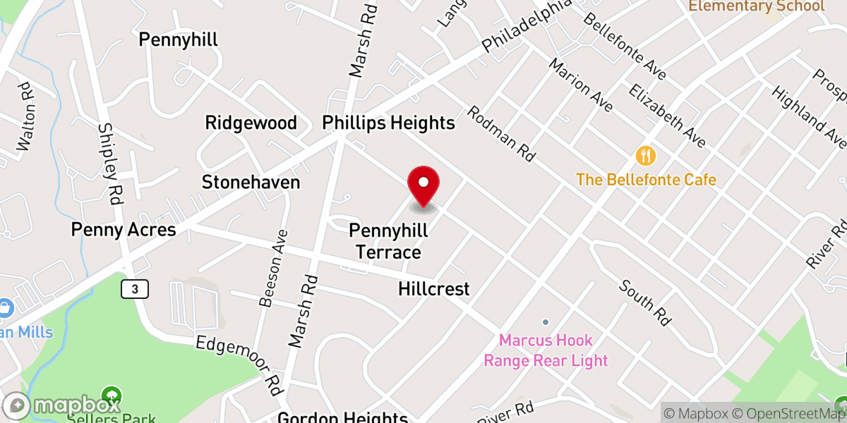 Map showing location of Vision Builders Christian Center