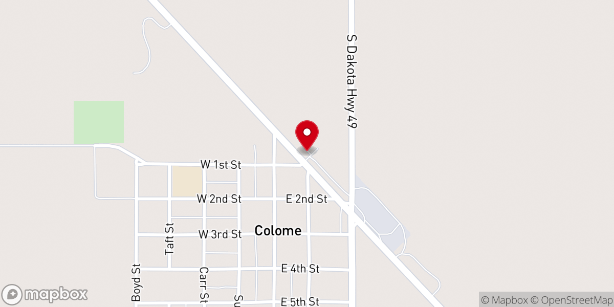 Map showing location of Zion Lutheran Church
