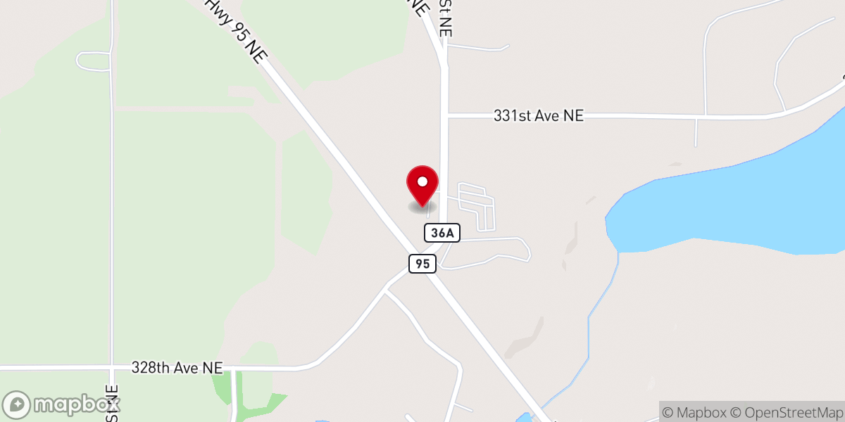 Map showing location of Christ Lutheran Church