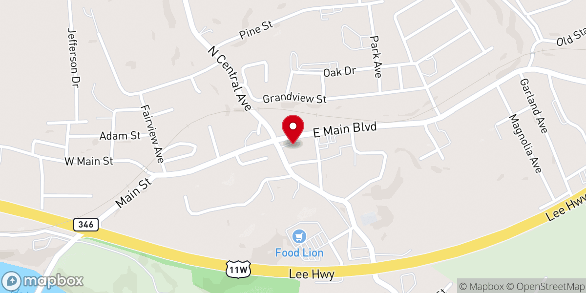 Map showing location of Faith Apostolic Church