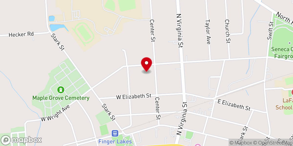 Map showing location of St Mary's Ministry Center