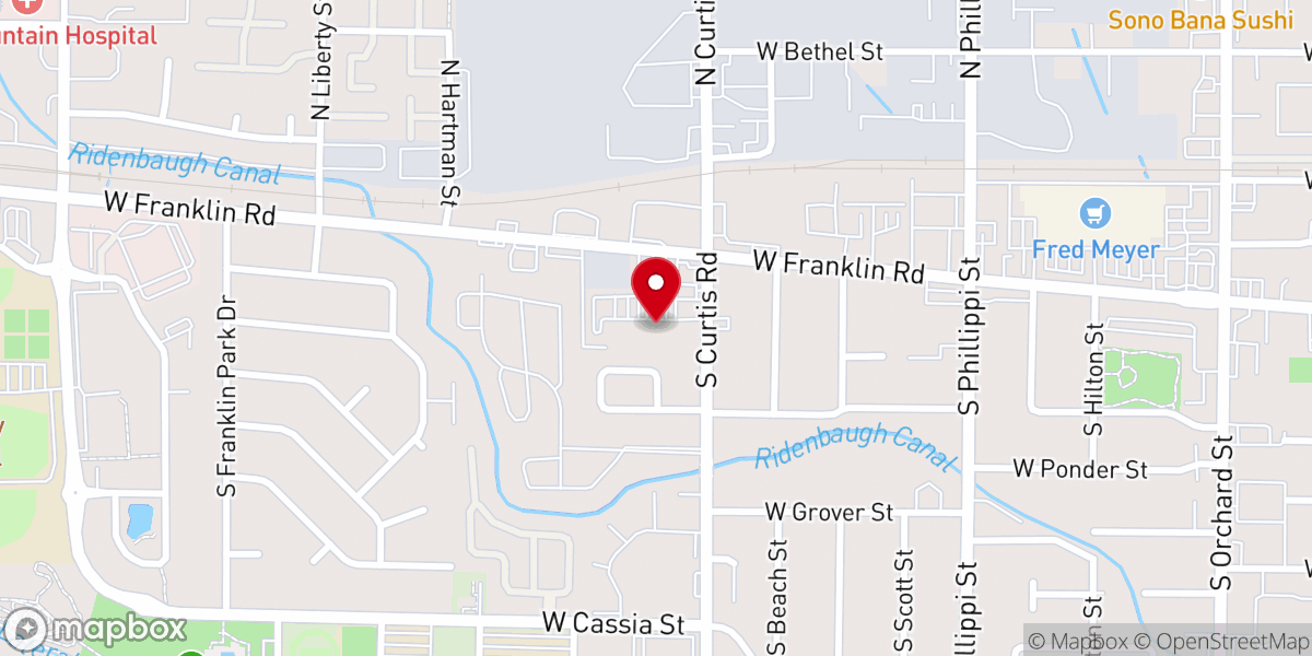 Map showing location of Center Point Church (Christian)