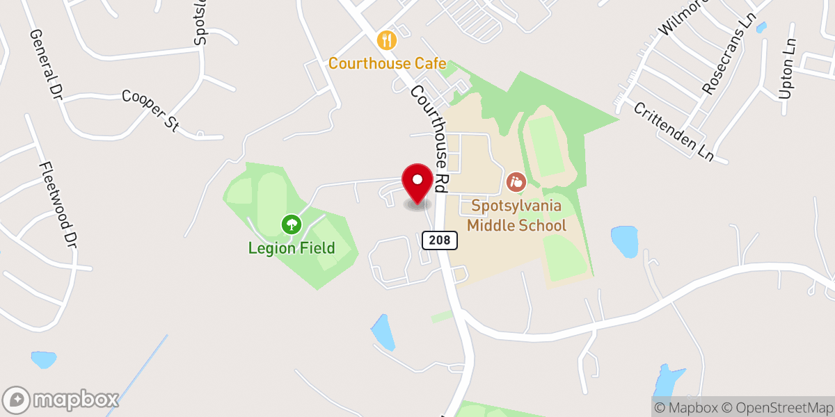 Map showing location of Living New Life Community Church