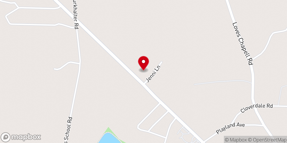 Map showing location of First Christian Church