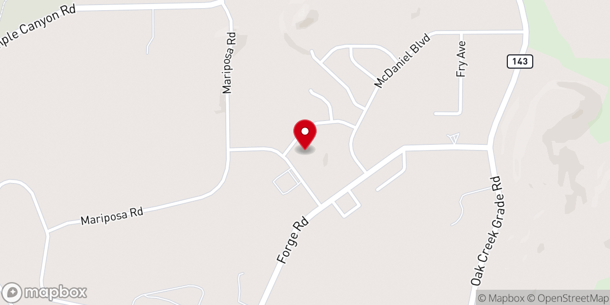 Map showing location of Valley Chapel