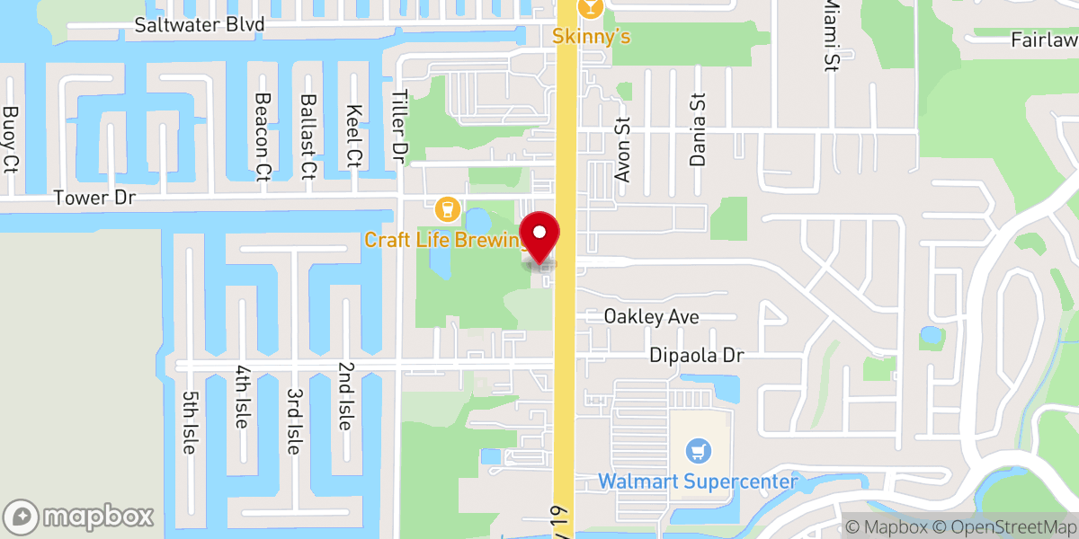 Map showing location of Hudson Escape Rooms