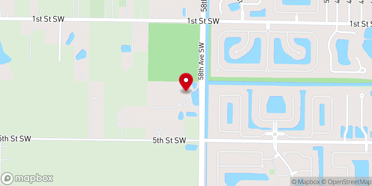 Map showing location of Glendale Baptist Church West