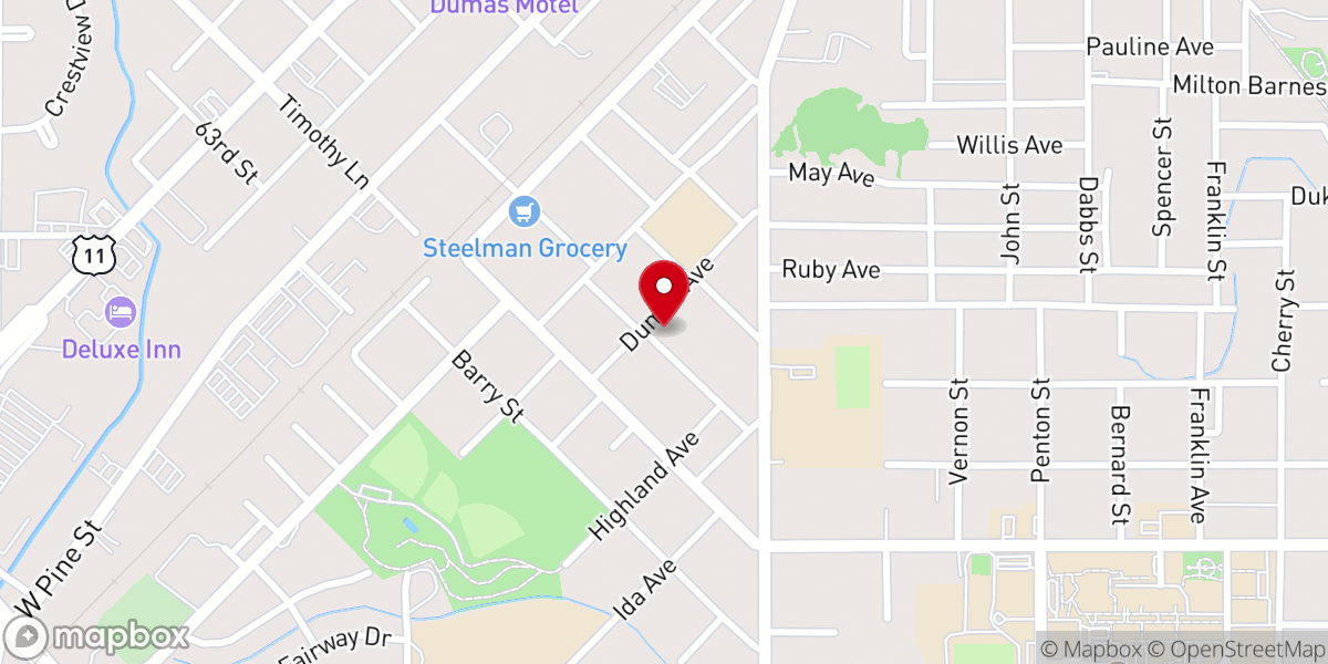 Map showing location of Sweet Pilgrim Church