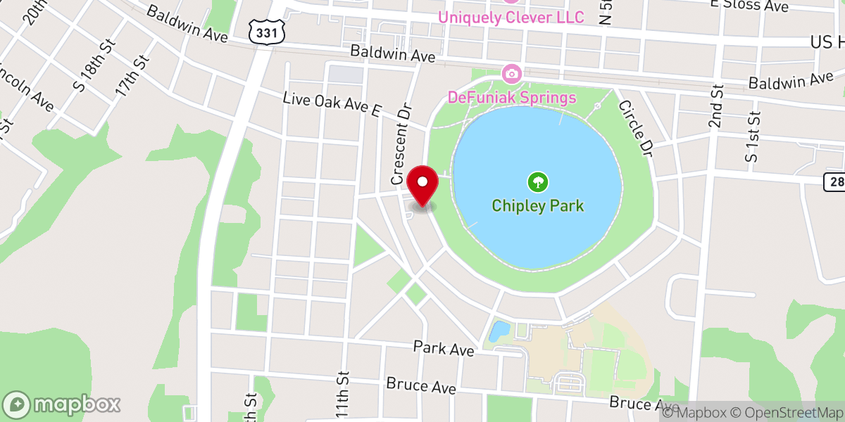 Map showing location of St. Agatha's Episcopal Church