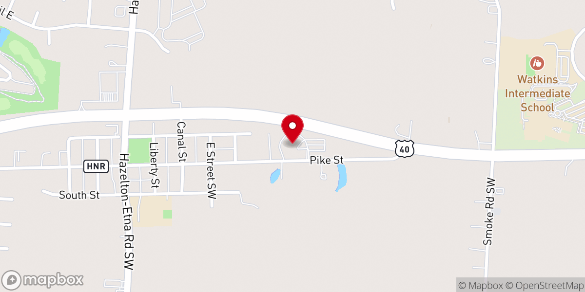 Map showing location of Etna High Point Church