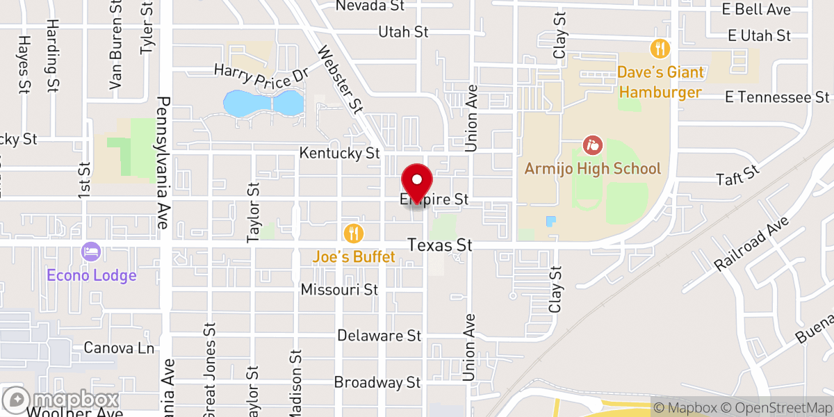 Map showing location of Iglesia Embajadores De Cristo - Fairfield
