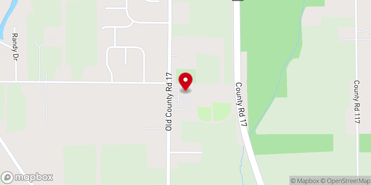 Map showing location of Sugar Grove Church