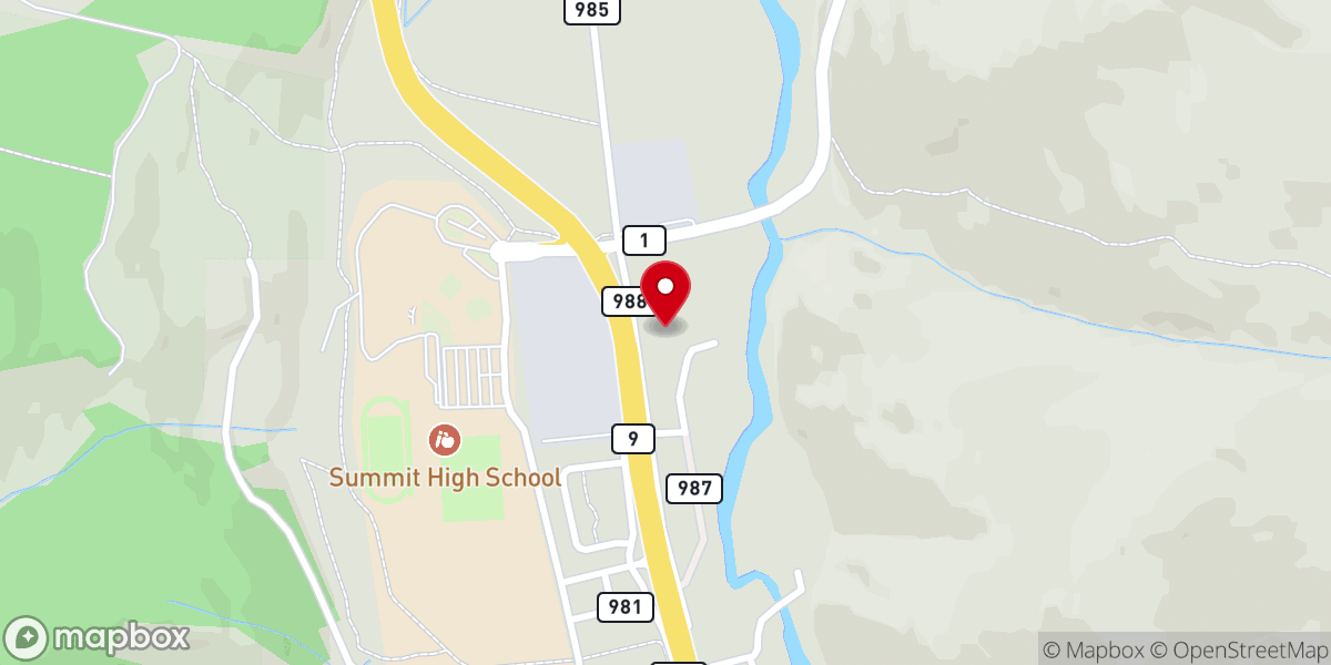 Map showing location of Casa de Dios y Puerta del Cielo