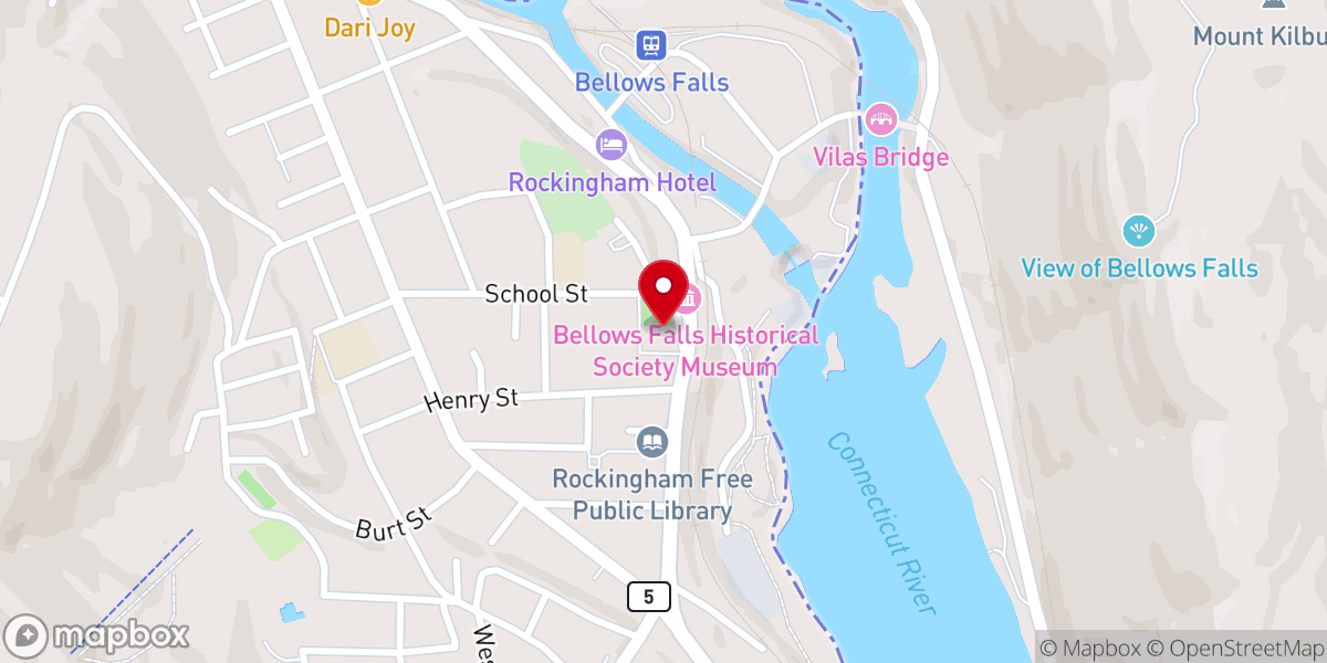 Map showing location of TD Bank
