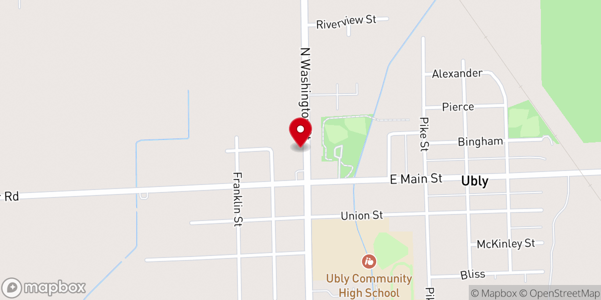 Map showing location of St. John the Evangelist Catholic Church (Good Shepherd Parish)