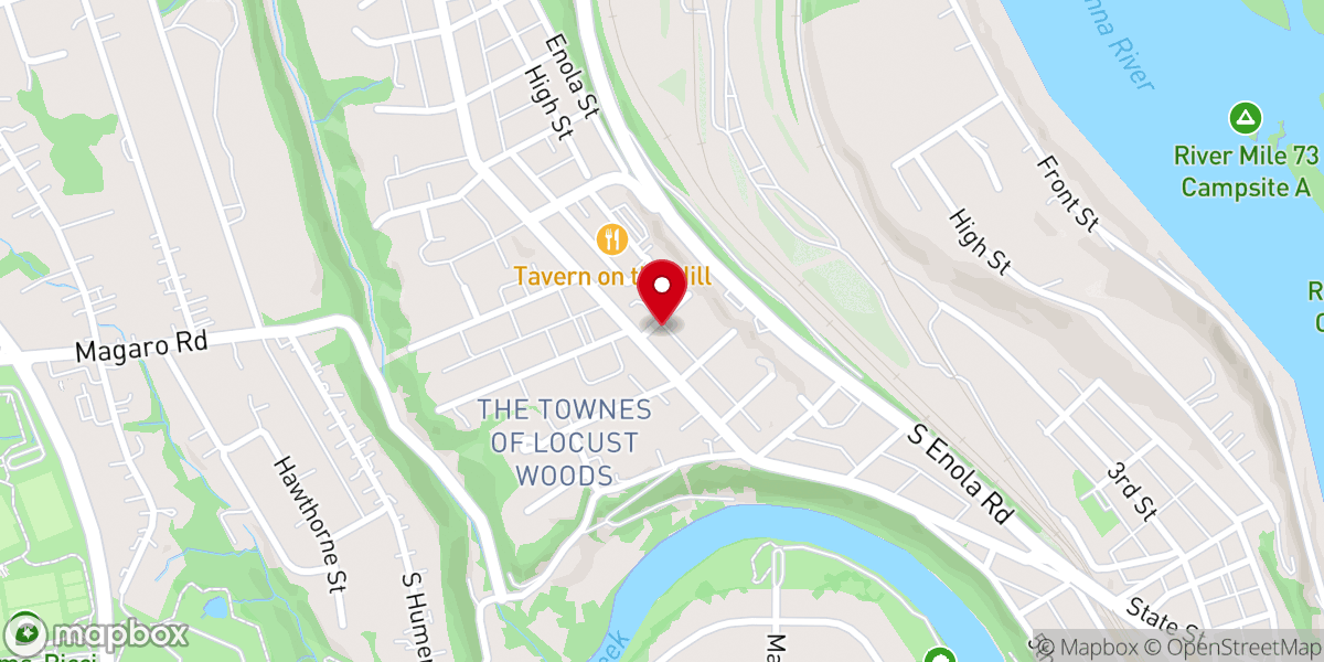 Map showing location of Enola Chapel Apartments