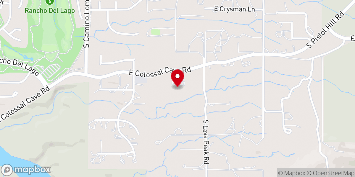 Map showing location of Christ Lutheran Vail Church