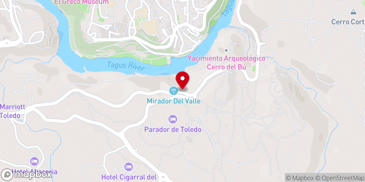 Map showing location of Mirador del Valle - Toledo