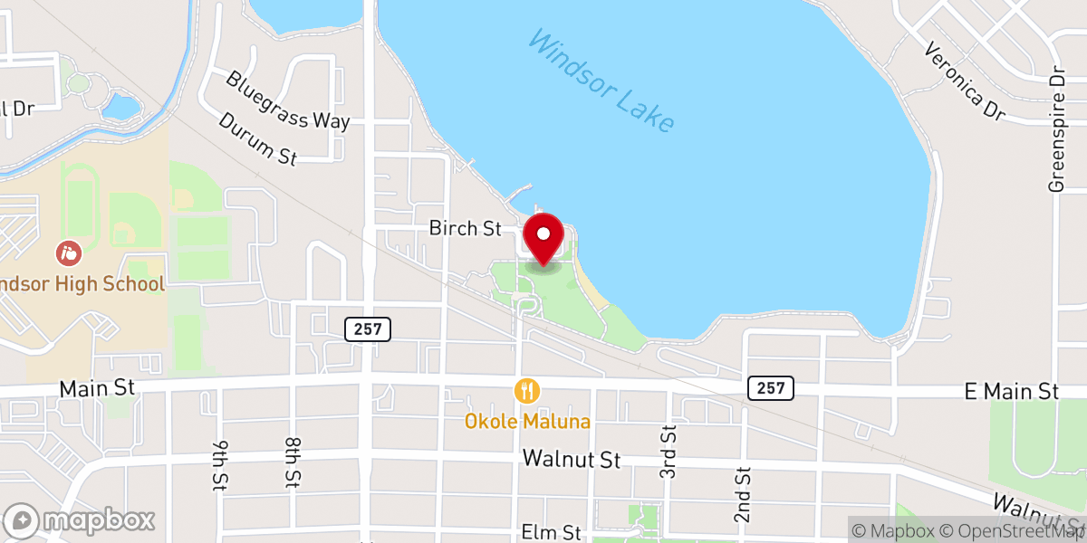 Map showing location of Boardwalk Community Park