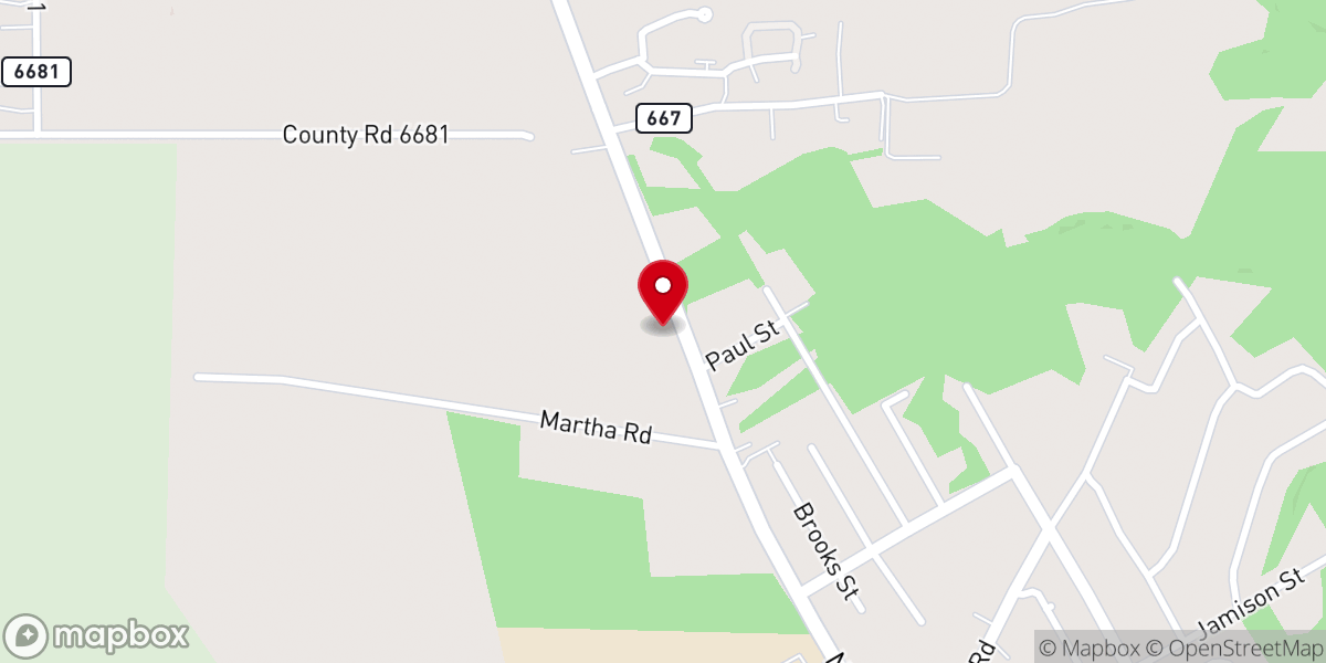 Map showing location of Iglesia Cristiana Peniel Casa de Restauración