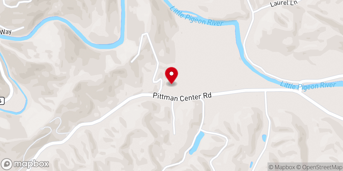 Map showing location of Richardsons Cove Baptist Church