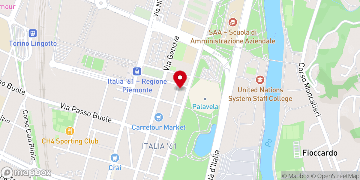 Map showing location of Chiesa Cristiana Evangelica Calvary Chapel Torino