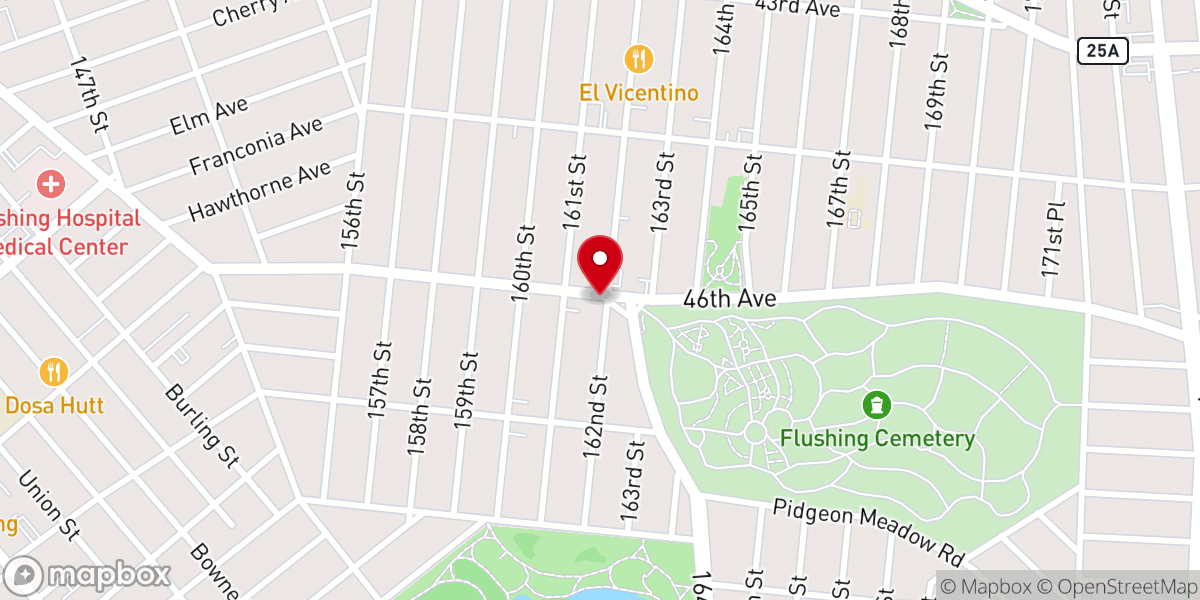 Map showing location of New York Psalm Church Inc