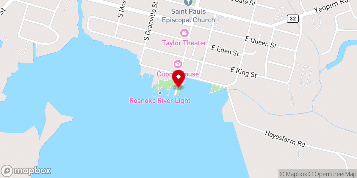 Map showing location of Penelope Barker House Welcome Center