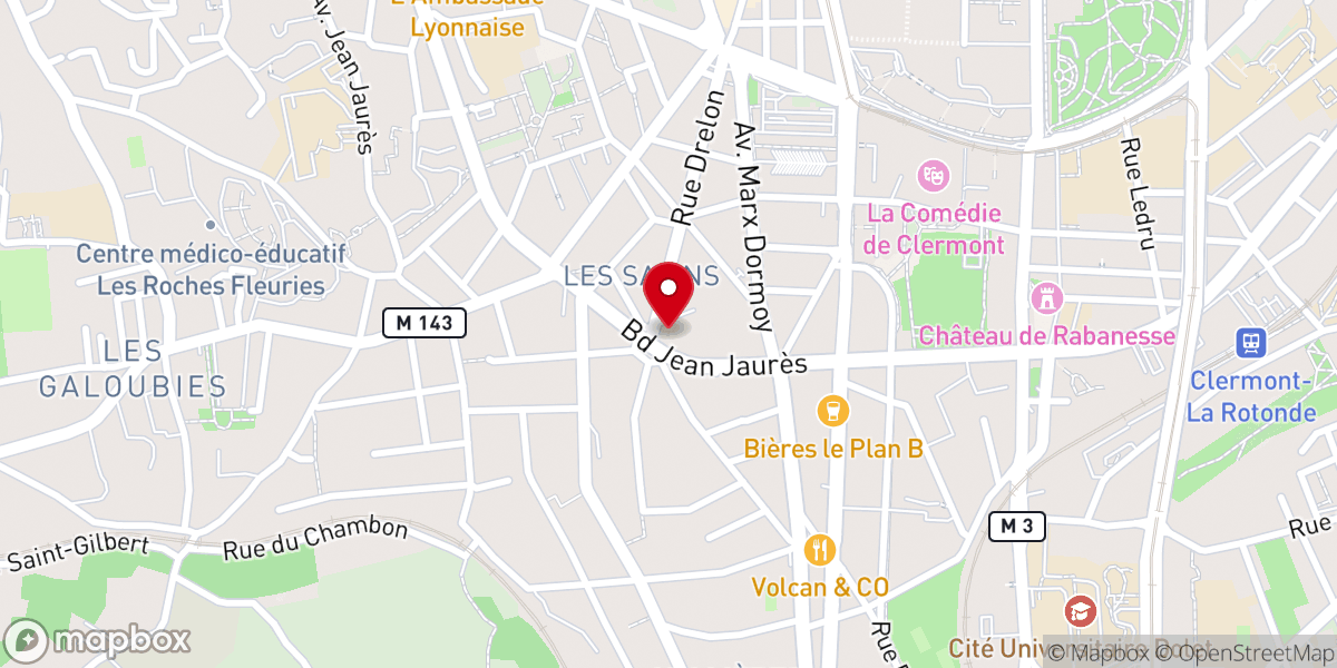 Map showing location of église Sainte-Jeanne d'Arc