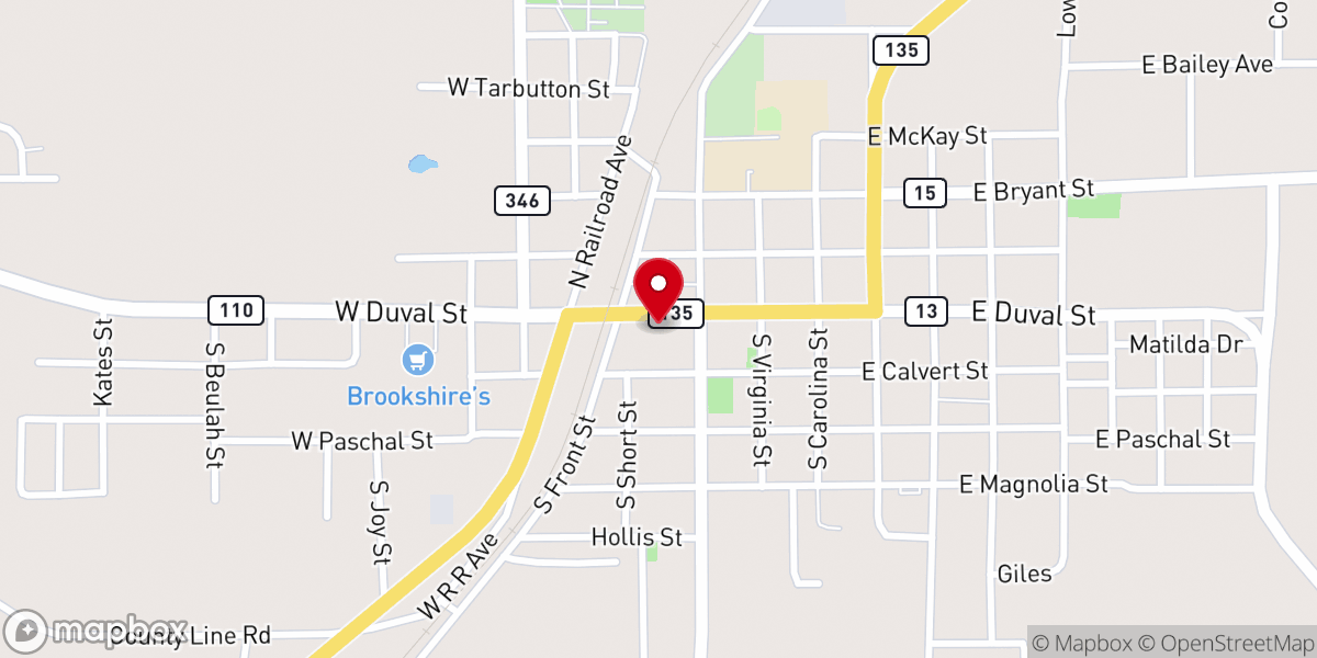 Map showing location of The River in Troup