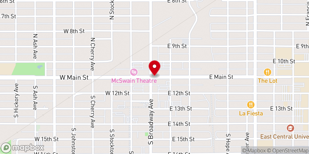 Map showing location of Community Worship Center